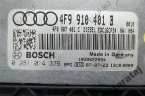 БЛОК УПРАВЛЕНИЯ AUDI A6 3.0TDI 0281014376 4F9910401B