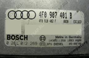 БЛОК УПРАВЛЕНИЯ AUDI A6 3.0TDI 4f0907401b 0281012269 +PIN