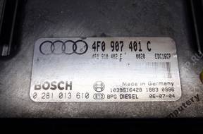 БЛОК УПРАВЛЕНИЯ AUDI A6 3.0TDI 4f0907401c 0281013610 +PIN