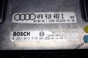 БЛОК УПРАВЛЕНИЯ AUDI A6 3.0TDI 4f0910402e 0281013610 +PIN