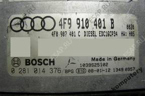 БЛОК УПРАВЛЕНИЯ AUDI A6 3.0TDI 4f9910401b 0281014376 +PIN