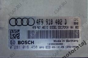 БЛОК УПРАВЛЕНИЯ AUDI A6 4F 3.0TDI 0281016458 4F9910402D