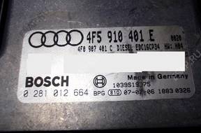 БЛОК УПРАВЛЕНИЯ AUDI A6 4f5910401e 0281012664 + PIN