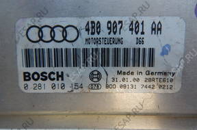 БЛОК УПРАВЛЕНИЯ AUDI A6 B4 TDI 0281010154 4B0907401AA