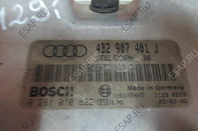 БЛОК УПРАВЛЕНИЯ AUDI A6 C5 0281010822 ,4B2907401J