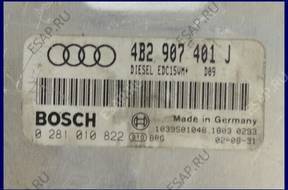 БЛОК УПРАВЛЕНИЯ AUDI A6 C5 2.5 TDI 4B2907401J 0281010822