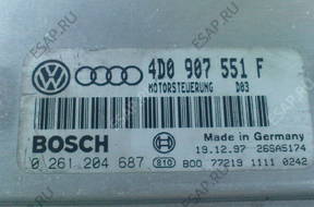 БЛОК УПРАВЛЕНИЯ AUDI A6 C5 2.8   4D0907551F