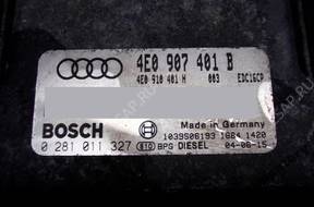 БЛОК УПРАВЛЕНИЯ AUDI A8 3.0TDI 4e0907401b 0281011327 +PIN