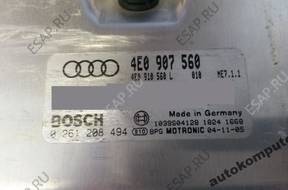 БЛОК УПРАВЛЕНИЯ AUDI A8 3.7 4e0907560 0261208494 +PIN