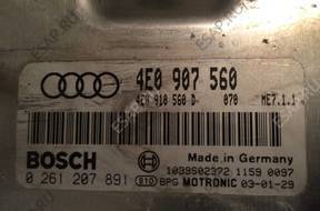 БЛОК УПРАВЛЕНИЯ   Audi A8 3.7 4E0907560