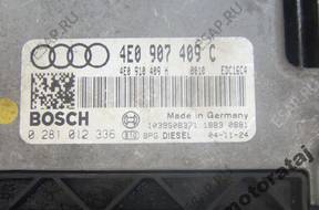 БЛОК УПРАВЛЕНИЯ AUDI A8 4.0TDI 0281012336 4E0907409C