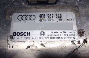 БЛОК УПРАВЛЕНИЯ AUDI A8 4.2 4e0907560 0261208493 +PIN