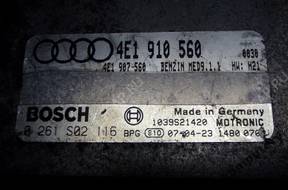 БЛОК УПРАВЛЕНИЯ AUDI A8 4.2FSI 4e1910560 0261s02116 +PIN