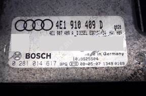 БЛОК УПРАВЛЕНИЯ AUDI A8 4.2TDI 4e1910409d 0281014617 +PIN