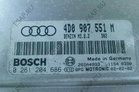 БЛОК УПРАВЛЕНИЯ AUDI A8 D2 2.8   4D0907551M