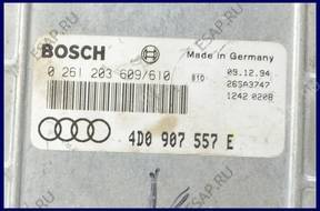 БЛОК УПРАВЛЕНИЯ AUDI A8 D2 4.2 0261203609/610 4D0907557E