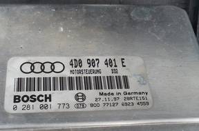 БЛОК УПРАВЛЕНИЯ Audi A8 D2 , ДВИГАТЕЛЕМ 4D0907401E