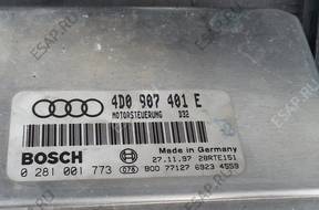 БЛОК УПРАВЛЕНИЯ Audi A8 D2 , ДВИГАТЕЛЕМ 4D0907401E