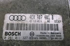 БЛОК УПРАВЛЕНИЯ AUDI A8 D3    ДВИГАТЕЛЕМ 4E0907401B