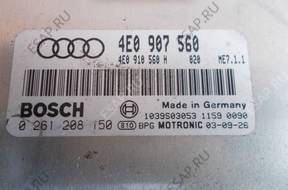 БЛОК УПРАВЛЕНИЯ AUDI A8 D3  ДВИГАТЕЛЕМ  4E0907560