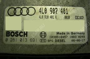 БЛОК УПРАВЛЕНИЯ AUDI Q7 3.0TDI 4l0907401 0281013691 + PIN