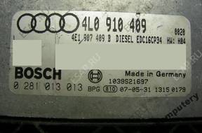 БЛОК УПРАВЛЕНИЯ AUDI Q7 4.2TDI 4l0910409 0281013013 +PIN