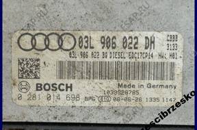 БЛОК УПРАВЛЕНИЯ AUDI TT 2.0 TDI 03L906022DH 0281014698