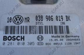 БЛОК УПРАВЛЕНИЯ AUDI VW 1.9 TDI   038906019BK