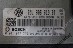 БЛОК УПРАВЛЕНИЯ AUDI VW CADDY I 0281017376 03L906018BT