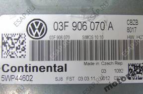 БЛОК УПРАВЛЕНИЯ AUDI VW GOLF  5WP44602  03F906070A