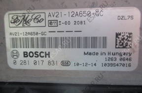 БЛОК УПРАВЛЕНИЯ   AV2112A650GC FIESTA MK7 1.4 TDC