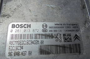 БЛОК УПРАВЛЕНИЯ BERLINGO 1,6 HDI 0281013872