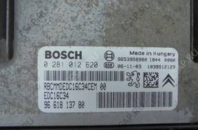 БЛОК УПРАВЛЕНИЯ BERLINGO PARTNER 1,6 HDI 09 год, 0281012620