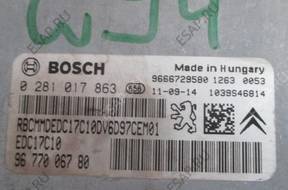 БЛОК УПРАВЛЕНИЯ BERLINGO PARTNER III 1.6 HDI 0281017863
