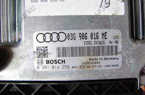 БЛОК УПРАВЛЕНИЯ /БЛОК УПРАВЛЕНИЯДВИГАТЕЛЬ 03G906016ME BOSCH 0281014258