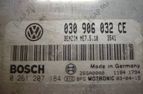 БЛОК УПРАВЛЕНИЯ /БЛОК УПРАВЛЕНИЯДВИГАТЕЛЯ 030906032CE BOSCH 0261207184