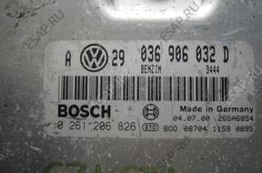 БЛОК УПРАВЛЕНИЯ /БЛОК УПРАВЛЕНИЯДВИГАТЕЛЯ 036906032D BOSCH 0261206826