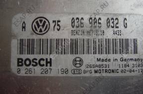 БЛОК УПРАВЛЕНИЯ /БЛОК УПРАВЛЕНИЯДВИГАТЕЛЯ 036906032G BOSCH 02612071901