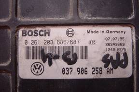 БЛОК УПРАВЛЕНИЯ /БЛОК УПРАВЛЕНИЯДВИГАТЕЛЯ 037906258AM BOSCH 0261203686