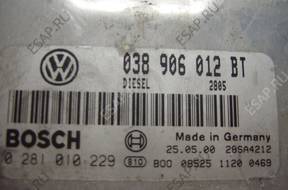 БЛОК УПРАВЛЕНИЯ /БЛОК УПРАВЛЕНИЯДВИГАТЕЛЯ 038906012BT BOSCH 0281010229