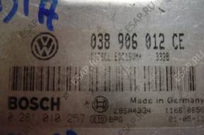 БЛОК УПРАВЛЕНИЯ /БЛОК УПРАВЛЕНИЯДВИГАТЕЛЯ 038906012CE BOSCH 0281010257