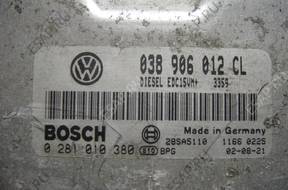 БЛОК УПРАВЛЕНИЯ /БЛОК УПРАВЛЕНИЯДВИГАТЕЛЯ 038906012CL BOSCH 0281010380