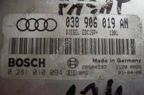БЛОК УПРАВЛЕНИЯ /БЛОК УПРАВЛЕНИЯДВИГАТЕЛЯ 038906019AN BOSCH 0281010094