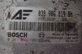 БЛОК УПРАВЛЕНИЯ /БЛОК УПРАВЛЕНИЯДВИГАТЕЛЯ 038906019BH BOSCH 0281011199
