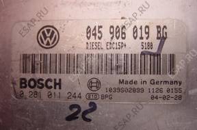 БЛОК УПРАВЛЕНИЯ /БЛОК УПРАВЛЕНИЯДВИГАТЕЛЯ 045906019BG BOSCH 0281011244