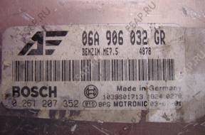 БЛОК УПРАВЛЕНИЯ /БЛОК УПРАВЛЕНИЯДВИГАТЕЛЯ 06A906032GR BOSCH 0261207352