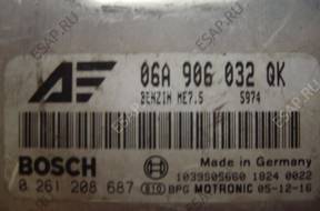 БЛОК УПРАВЛЕНИЯ /БЛОК УПРАВЛЕНИЯДВИГАТЕЛЯ 06A906032QK BOSCH 0261208687