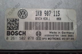 БЛОК УПРАВЛЕНИЯ /БЛОК УПРАВЛЕНИЯДВИГАТЕЛЯ 1K0907115 BOSCH 0261S02078