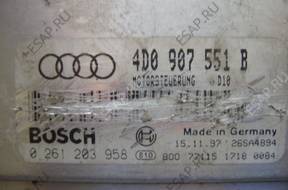 БЛОК УПРАВЛЕНИЯ /БЛОК УПРАВЛЕНИЯДВИГАТЕЛЯ 4D0907551B BOSCH 0261203958