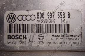 БЛОК УПРАВЛЕНИЯ /БЛОК УПРАВЛЕНИЯДВИГАТЕЛЯ 8D0907558B BOSCH 0261204774